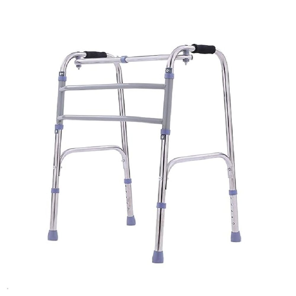 Non-Slip Folding Walker Adjustable Height Light but strong easy clean walker